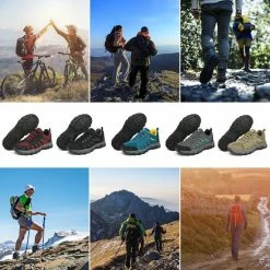 Geweo Wandelschoenen Unisex - Outdoorschoenen - Outdoor Antislip - Waterdicht En Ademend - Extra Comfort - Kerstmis - Kerstfeest - Christmas Gift - Grijs - Maat 42 -Dames-schoenen Verkoop 550x550 234