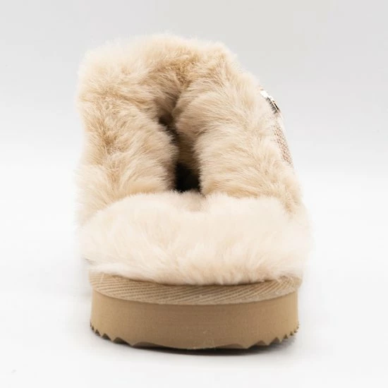 Michael Kors Janis Dames Pantoffels - Beige - Maat 38,5 5 Michael Kors Janis Dames Pantoffels - Beige - Maat 38,5 - Afbeelding 3