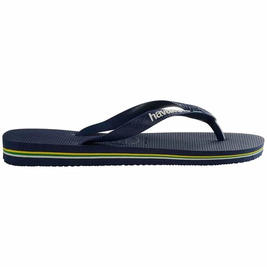 Havaianas Brasil Logo Unisex Slippers - Navy Blue - Maat 35/36 4 Havaianas Brasil Logo Unisex Slippers - Navy Blue - Maat 35/36 - Afbeelding 2