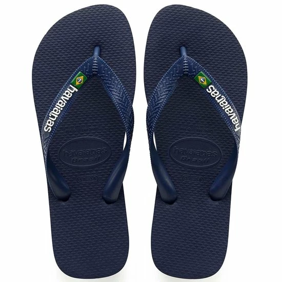 Havaianas Brasil Logo Unisex Slippers - Navy Blue - Maat 35/36 13 Havaianas Brasil Logo Unisex Slippers - Navy Blue - Maat 35/36 - Afbeelding 11
