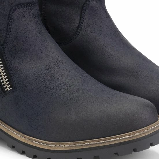 Travelin' Vartae Dames Enkellaarsjes - Winter Boots - Wax Suede Leer - Wol Gevoerd - Donkerblauw - Maat 42 9 Travelin' Vartae Dames Enkellaarsjes - Winter Boots - Wax Suede Leer - Wol Gevoerd - Donkerblauw - Maat 42 - Afbeelding 7