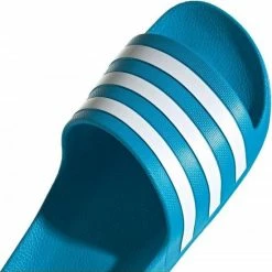 Adidas Slippers - Maat 44.5 - Unisex - Aquablauw - Wit -Dames-schoenen Verkoop 550x551 6