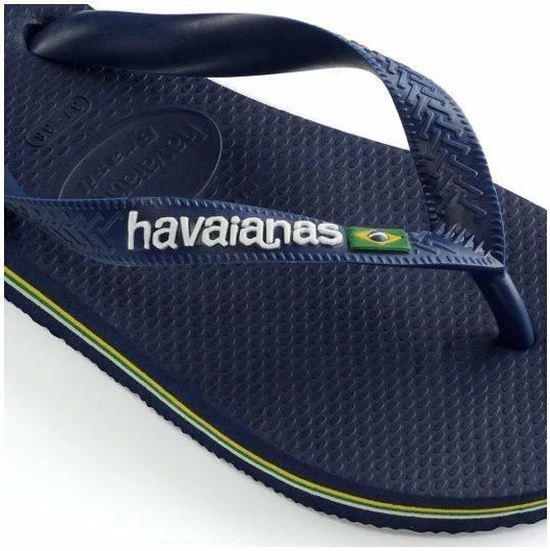Havaianas Brasil Logo Unisex Slippers - Navy Blue - Maat 35/36 19 Havaianas Brasil Logo Unisex Slippers - Navy Blue - Maat 35/36 - Afbeelding 17