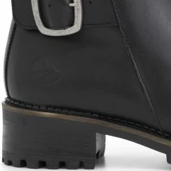 Travelin' Gyre - Leren Dames Enkellaarzen - Wol Gevoerd - Zwart Leer - Maat 38 -Dames-schoenen Verkoop 550x552 6