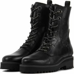 Piedi Nudi Veterboots Dames / Laarzen / Damesschoenen - Leer - 2702-02.01PN Led - Zwart - Maat 41 -Dames-schoenen Verkoop 550x554 10