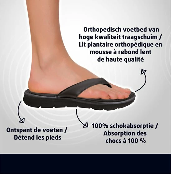 Lucovitaal Lucovita Slipper 45-46 Zwart - 1Pr 6 Lucovitaal Lucovita Slipper 45-46 Zwart - 1Pr - Afbeelding 4