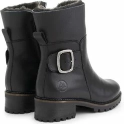 Travelin' Gyre - Leren Dames Enkellaarzen - Wol Gevoerd - Zwart Leer - Maat 38 -Dames-schoenen Verkoop 550x565 2