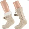 Merkloos Huissokken Dames Beige Anti Slip Fluffy 37-42 1 Merkloos Huissokken Dames Beige Anti Slip Fluffy 37-42 -Dames-schoenen Verkoop 550x572 2