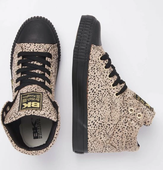 British Knights DEE Dames Sneakers Hoog - Beige Cheetah - Maat 39 7 British Knights DEE Dames Sneakers Hoog - Beige Cheetah - Maat 39 - Afbeelding 5