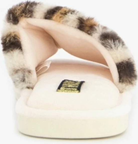 Thu!s Dames Teddy Pantoffels - Bruin - Maat 40 - Sloffen 6 Thu!s Dames Teddy Pantoffels - Bruin - Maat 40 - Sloffen - Afbeelding 4