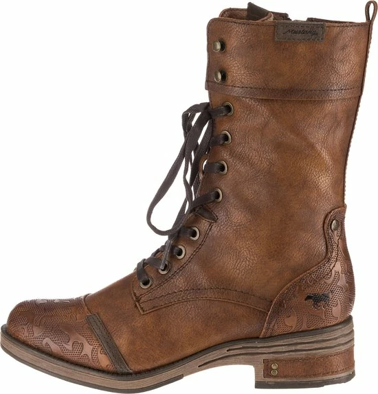 Mustang Dames Veterboot - Cognac - Maat 40 25 Mustang Dames Veterboot - Cognac - Maat 40 - Afbeelding 23