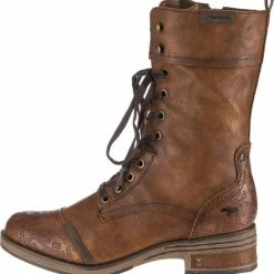 Mustang Dames Veterboot - Cognac - Maat 39 -Dames-schoenen Verkoop 550x574 5