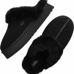 UGG Disquette Dames Sloffen - Black - Maat 41 -Dames-schoenen Verkoop 550x576 2