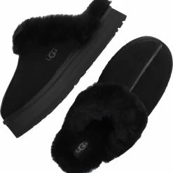 UGG Disquette Dames Sloffen - Black - Maat 40 -Dames-schoenen Verkoop 550x576