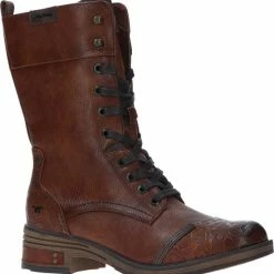 Mustang Dames Veterboot - Cognac - Maat 39 -Dames-schoenen Verkoop 550x579 7