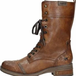 Mustang Dames Veterboot - Cognac - Maat 39 -Dames-schoenen Verkoop 550x583 3
