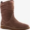 Hush Puppies Suede Dames Enkellaarsjes Bruin - Bruin - Maat 39 - Echt Leer -Dames-schoenen Verkoop 550x585