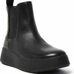 FitFlop F-Mode Leather Flatform Chelsea Boots ZWART - Maat 40 17 FitFlop F-Mode Leather Flatform Chelsea Boots ZWART - Maat 40 -Dames-schoenen Verkoop 550x585 4