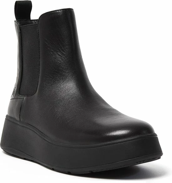 FitFlop F-Mode Leather Flatform Chelsea Boots ZWART - Maat 40 9 FitFlop F-Mode Leather Flatform Chelsea Boots ZWART - Maat 40 - Afbeelding 7