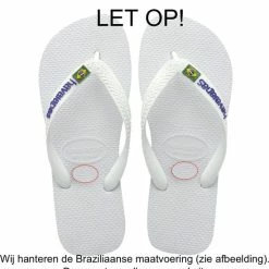 Havaianas Brasil Logo Unisex Slippers - Navy Blue - Maat 47/48 -Dames-schoenen Verkoop 550x591 1