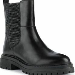 Geox Zwarte Korte Laars -Dames-schoenen Verkoop 550x594 1