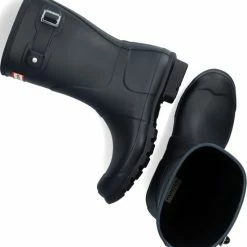 Hunter Dames Regenlaarzen Womens Original Short - Blauw - Maat 38 -Dames-schoenen Verkoop 550x596 2