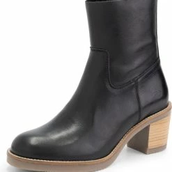 Travelin' Morlaix Dames Leren Enkellaarzen Met Hak - Nette Schoenen Vrouwen - Zwart Leer - Maat 39 -Dames-schoenen Verkoop 550x597 3