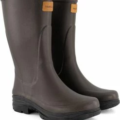 Travelin' Dunas Dames Rubberen Regenlaarzen - Waterdicht En Isolerend - Bruin - Maat 38