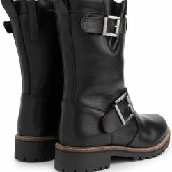 Travelin Silkeborg - Leren Outdoorlaars - Dames - Wol Gevoerd - Zwart - Maat 38 -Dames-schoenen Verkoop 550x608 3