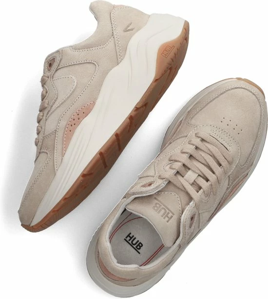 HUB Eclipse Lage Sneakers - Dames - Beige - Maat 41 7 HUB Eclipse Lage Sneakers - Dames - Beige - Maat 41 - Afbeelding 5
