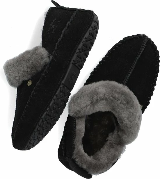 Warmbat Barrine Suede Dames Pantoffels - Black - Maat 42 15 Warmbat Barrine Suede Dames Pantoffels - Black - Maat 42 - Afbeelding 13