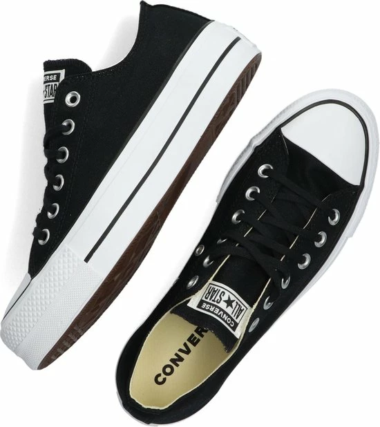 Converse Chuck Taylor All Star Lift Ox Lage Sneakers - Dames - Zwart - Maat 37 33 Converse Chuck Taylor All Star Lift Ox Lage Sneakers - Dames - Zwart - Maat 37 - Afbeelding 31