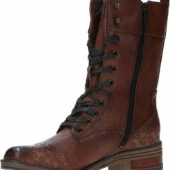 Mustang Dames Veterboot - Cognac - Maat 38 -Dames-schoenen Verkoop 550x621 3