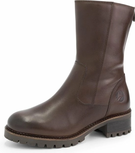 Travelin' Skjolden Leren Dames Laarzen - Wol Gevoerde Laars - Donkerbruin Leer - Maat 41 9 Travelin' Skjolden Leren Dames Laarzen - Wol Gevoerde Laars - Donkerbruin Leer - Maat 41 - Afbeelding 7