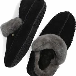 Warmbat Barrine Suede Dames Pantoffels - Black - Maat 38 -Dames-schoenen Verkoop 550x627