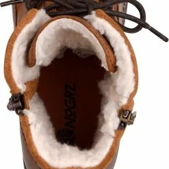 NoGRZ P.Post - Dames Leren Enkellaars - Winter Veterboots - Wol Gevoerd - Cognac - Maat 41 -Dames-schoenen Verkoop 550x641 2