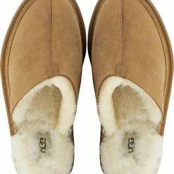 UGG Mannen Suède Harde Zool Pantoffels / Open Sloffen - 1123660 - Cognac - Maat 43 -Dames-schoenen Verkoop 550x643 3