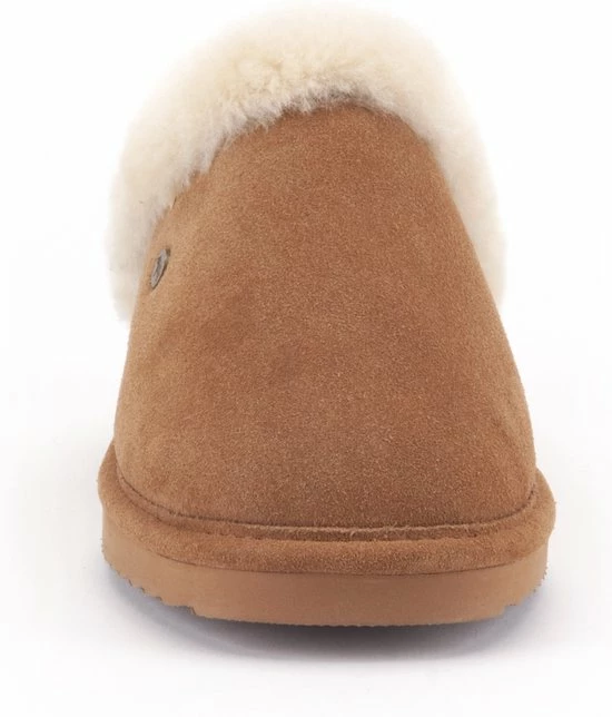 Warmbat Alice Dames Sloffen - Cognac - Maat 39 4 Warmbat Alice Dames Sloffen - Cognac - Maat 39 - Afbeelding 2