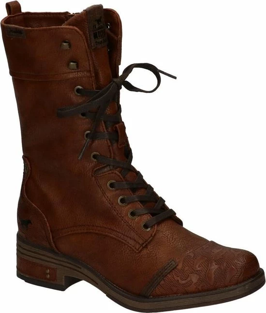 Mustang Dames Veterboot - Cognac - Maat 40 18 Mustang Dames Veterboot - Cognac - Maat 40 - Afbeelding 16