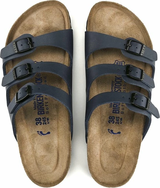 Birkenstock Florida BF WB Narrow Dames Slippers - Blue - Maat 40 7 Birkenstock Florida BF WB Narrow Dames Slippers - Blue - Maat 40 - Afbeelding 5