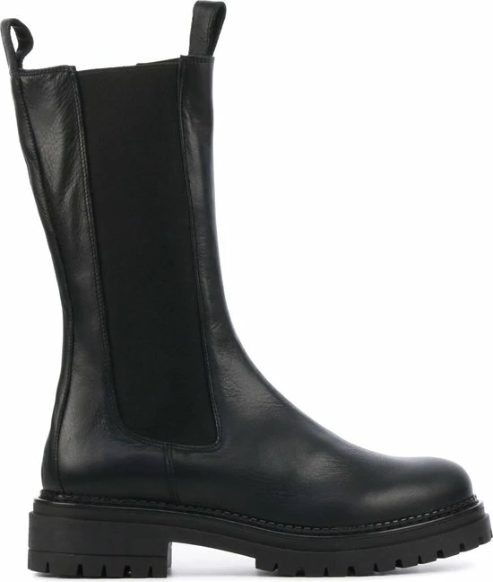 Cashott Vrouwen Leren Chelsea Boots / Laarzen / Damesschoenen 24204 - Zwart - Maat 38 3 Cashott Vrouwen Leren Chelsea Boots / Laarzen / Damesschoenen 24204 - Zwart - Maat 38
