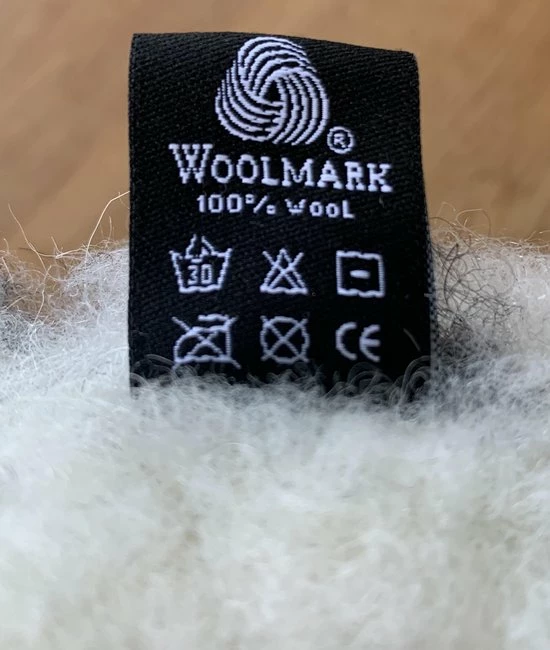 Fast Wool Wollen Sloffen - Laars Model - Zwart Wit - Maat 43 4 Fast Wool Wollen Sloffen - Laars Model - Zwart Wit - Maat 43 - Afbeelding 2