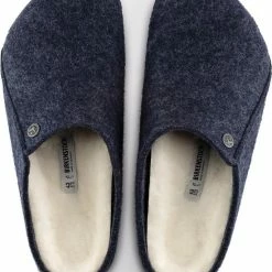 Birkenstock Zermatt Shearling Narrow Sloffen - Dark Blue - Maat 41 -Dames-schoenen Verkoop 550x651 1