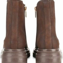 POSH By Poelman LOT Dames Chelsea Laarzen - Donker Bruin - Maat 40 -Dames-schoenen Verkoop 550x652 2