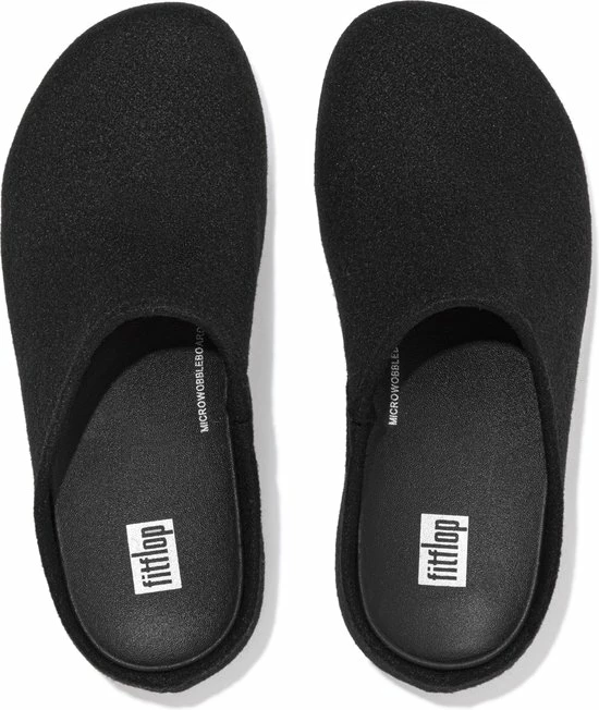 FitFlop Shuv Dames Pantoffels - Zwart - Maat 38 11 FitFlop Shuv Dames Pantoffels - Zwart - Maat 38 - Afbeelding 9
