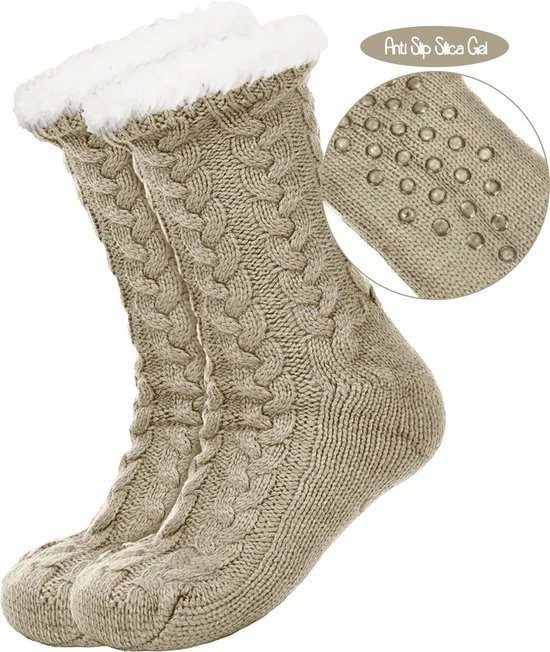 JAXY Huissokken - Huissokken Dames En Heren - Verwarmde Sokken - Anti Slip Sokken - Fleece Sokken - Dikke Sokken - Fluffy Sokken - Slofsokken - Warme Sokken - Bedsokken - Gevoerde Sokken - Winter Sokken - 2 Paar - Petrol + Beige 10 JAXY Huissokken - Huissokken Dames En Heren - Verwarmde Sokken - Anti Slip Sokken - Fleece Sokken - Dikke Sokken - Fluffy Sokken - Slofsokken - Warme Sokken - Bedsokken - Gevoerde Sokken - Winter Sokken - 2 Paar - Petrol + Beige - Afbeelding 8