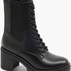 Graceland Zwarte Hoge Veterboot - Maat 39 -Dames-schoenen Verkoop 550x673 1