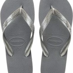 Havaianas Top Tiras Dames Slippers - Steel Grey - Maat 39/40 -Dames-schoenen Verkoop 550x675