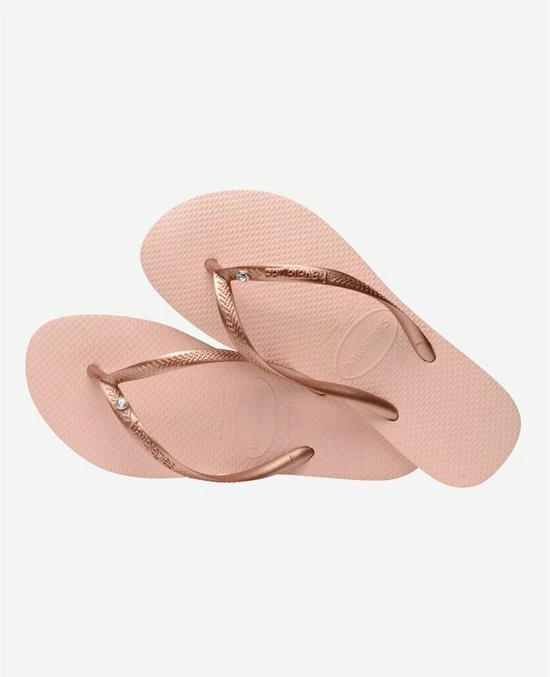 Havaianas Slim Glitter II Dames Slippers - Ballet Rose/ Golden Blush - Maat 37/38 10 Havaianas Slim Glitter II Dames Slippers - Ballet Rose/ Golden Blush - Maat 37/38 - Afbeelding 8