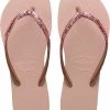 Havaianas Slim Glitter II Dames Slippers - Ballet Rose/ Golden Blush - Maat 37/38 -Dames-schoenen Verkoop 550x687 11